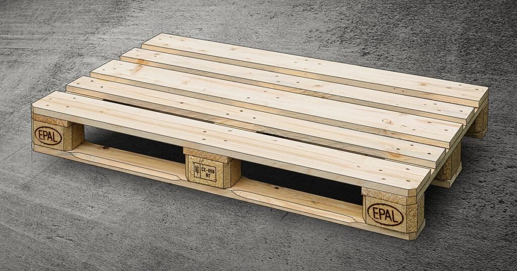 Close-up of an EPAL Pallet