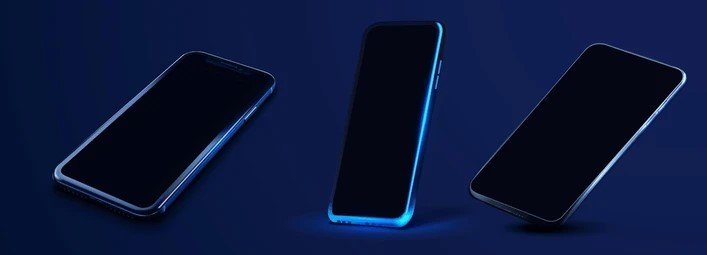 Glossy panels smartphone